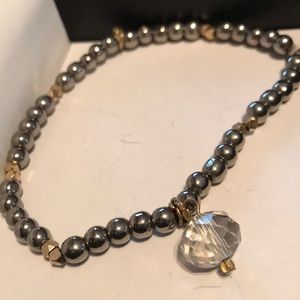 Silver bead bracelet